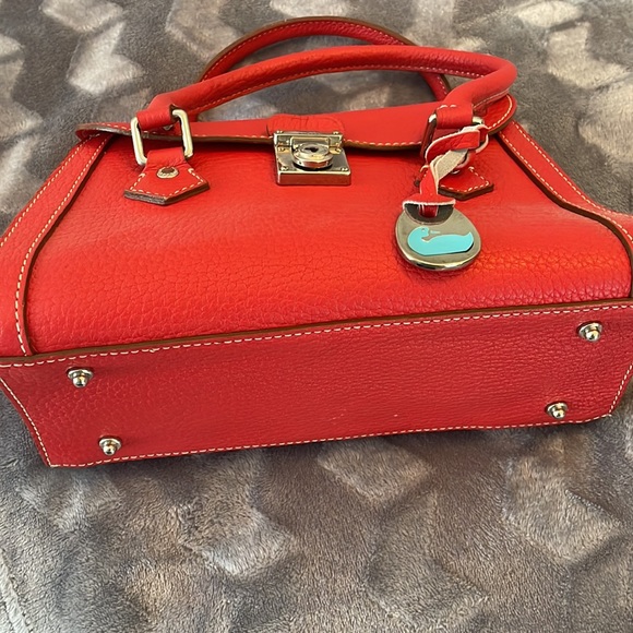 Dooney & Bourke Small Red Flap Clasp Bag(Small) - Picture 2 of 5